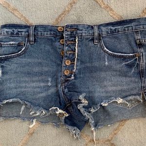 Free People denim shorts